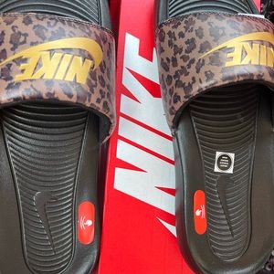 Nike cheetah slides